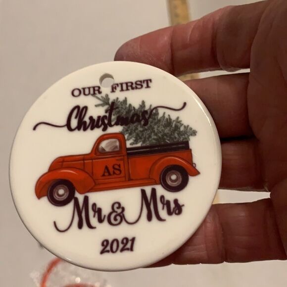 Our first Christmas as Mr. and Mrs. 2021 ORNAMENT - Picture 2 of 3